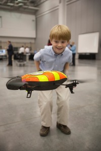 The Parrot flying AR Drone that can be flown using an iPhone or iPad captivated young and 
